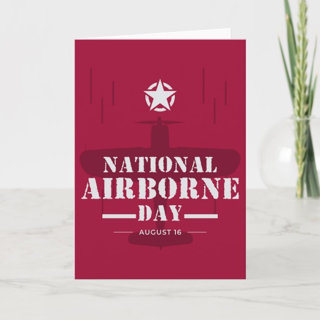 Nationaler Im Flugzeug Tag Karte (Vorderseite)
