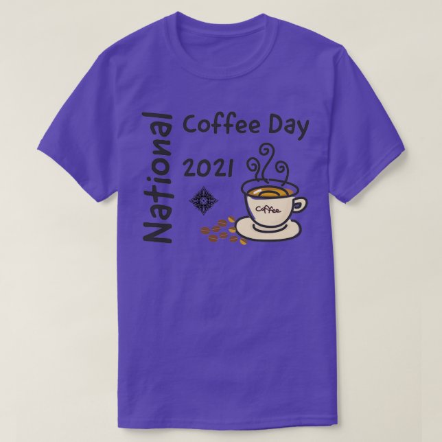 Nationaler Kaffeetag 2021 T-Shirt (Design vorne)