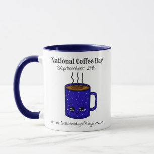Nationaler Kaffeetag 29. September Funny Holiday Tasse