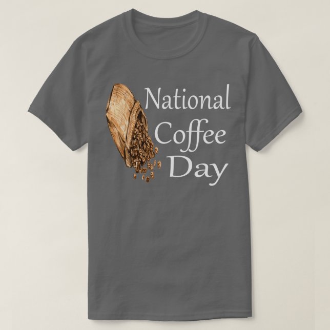 Nationaler Kaffeetag T-Shirt (Design vorne)