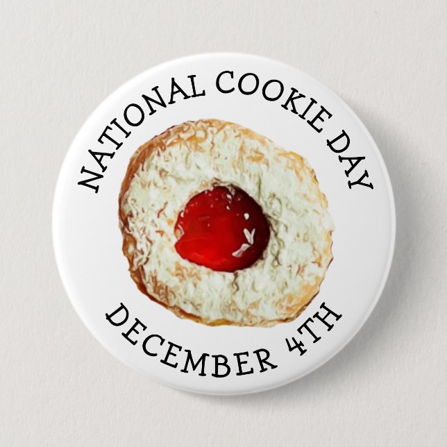 Nationaler Kochtag 4. Dezember Button (Vorderseite)