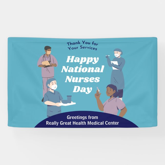 Nationaler Krankentag individuell anpassbar Banner (Horizontal)