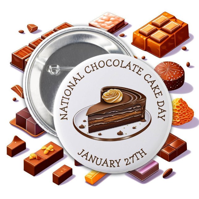 Nationaler Kuchentag - 27. Januar Button (Von Creator hochgeladen)