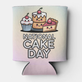 Nationaler Kuchentag-Pastell-Dosenkühler Dosenkühler