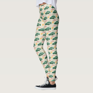 Nationaler Lampoon Weihnachtsbaum über das Muster Leggings