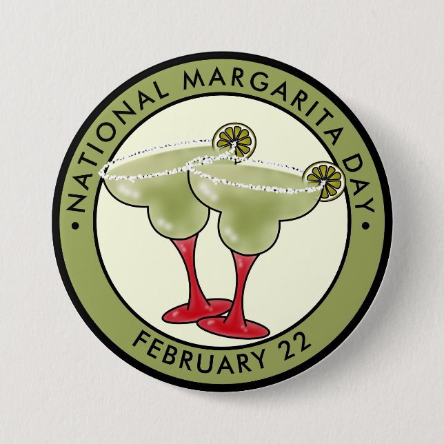 Nationaler Margarita-Tag Button (Vorderseite)