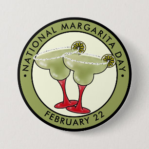 Nationaler Margarita-Tag Button