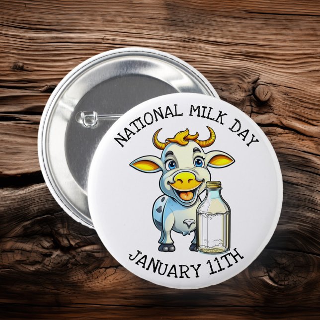 Nationaler Milchtag 11. Januar Button (Von Creator hochgeladen)
