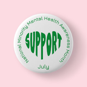 Nationaler Minderheit-Monat der psychischen Gesund Button