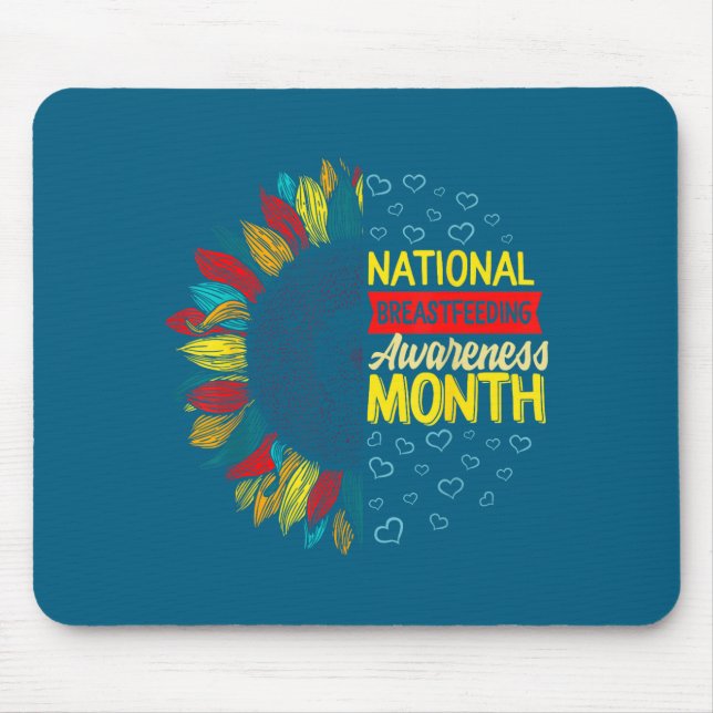 Nationaler Monat der Stillbewusstseinsbildung Neu Mousepad (Vorne)