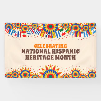Nationaler Monat des hispanischen Erbes | Bunt Banner