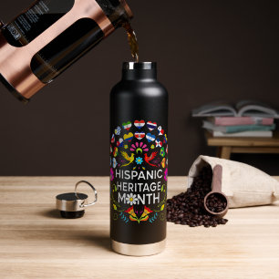 Nationaler Monat des hispanischen Erbes Länder der Trinkflasche