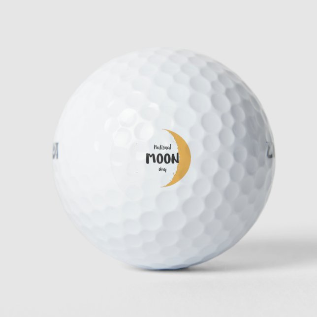 Nationaler Mondtag Golfball (Vorderseite)