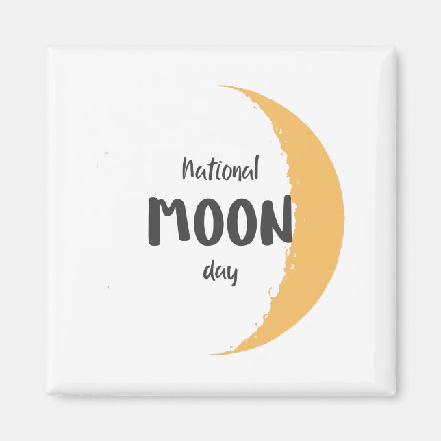 Nationaler Mondtag Magnet (Vorne)