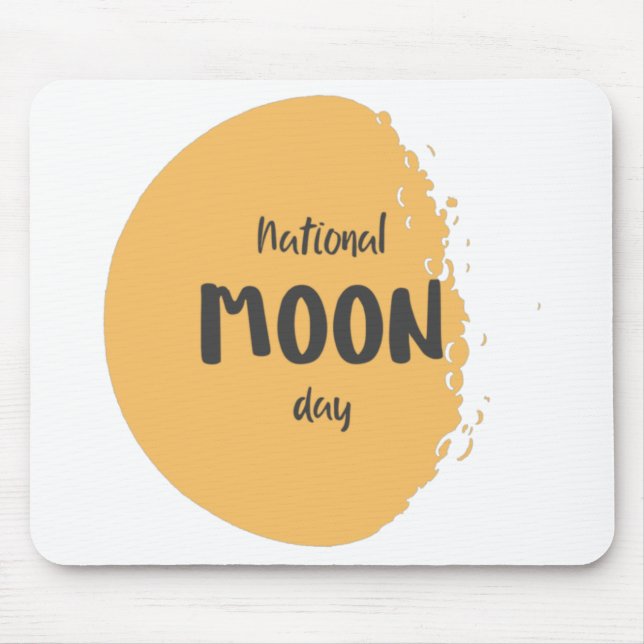 Nationaler Mondtag Mousepad (Vorne)