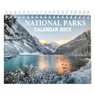 Nationaler Parkkalender 2025 Personalisierter Kale Kalender