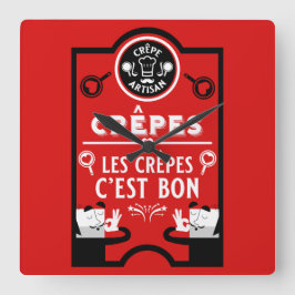 Nationaler Pfanntag, 26. September Quadratische Wanduhr