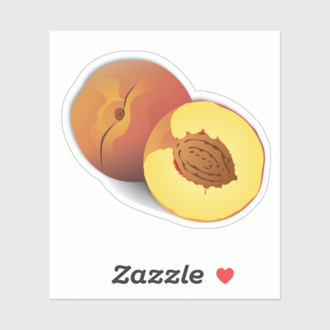 Nationaler Pfirsichmonat Aufkleber (Blatt)