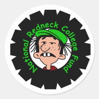Nationaler Redneck Runder Aufkleber