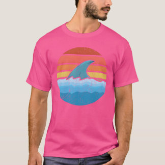 Nationaler Retro-Tag Vintage Alt Klassischer Hai F T-Shirt