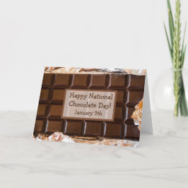 Nationaler Schokolade-Tag, 9. Februar Karte
