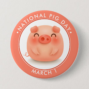 Nationaler Schweinetag Button