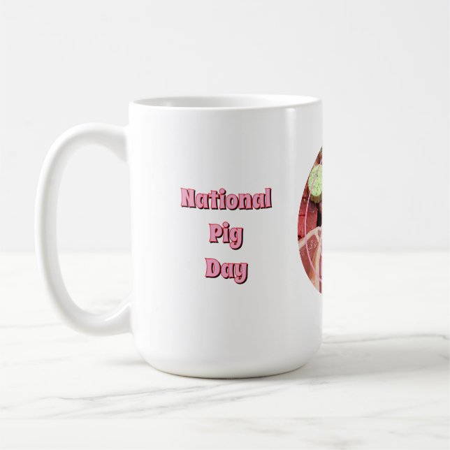 Nationaler Schweinetag Kaffeetasse (Links)