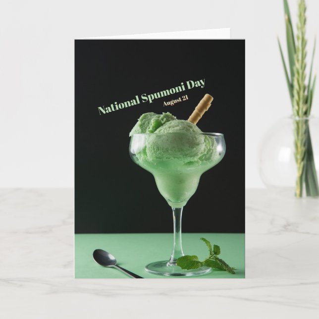 Nationaler Spumoni-Tag Karte (Vorderseite)
