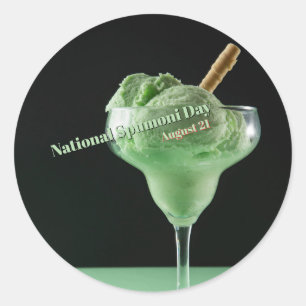 Nationaler Spumoni-Tag Runder Aufkleber