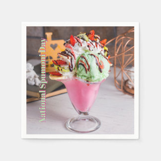 Nationaler Spumoni-Tag Serviette
