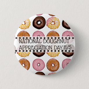 Nationaler Tag der Aufwertung von Doughnut am 5. N Button