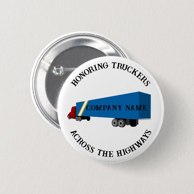 Nationaler Tag der LKW-Fahrer Button (Vorne & Hinten)