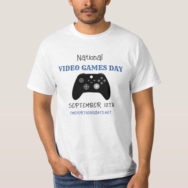 Nationaler Tag der Videospiele, 12. September T-Shirt (Vorderseite)
