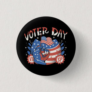 Nationaler Tag der Wählerregistrierung Button