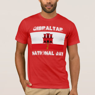 Nationaler TagesT - Shirt-Entwurf Gibraltars T-Shirt