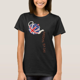 Nationaler Teetag, Union Jack Teapot T-Shirt