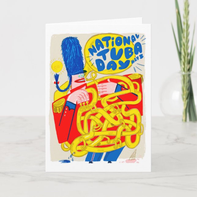 Nationaler Tuba-Tag am 3. Mai Karte (Vorderseite)