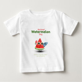 Nationaler Wassermelonen-Tag Süße Sommer Kunst Baby T-shirt