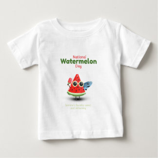 Nationaler Wassermelonen-Tag Süße Sommer Kunst Baby T-shirt