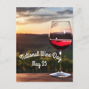 Nationaler Weintag Postkarte