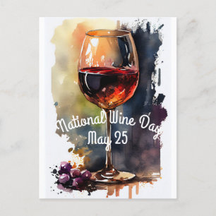 Nationaler Weintag Postkarte