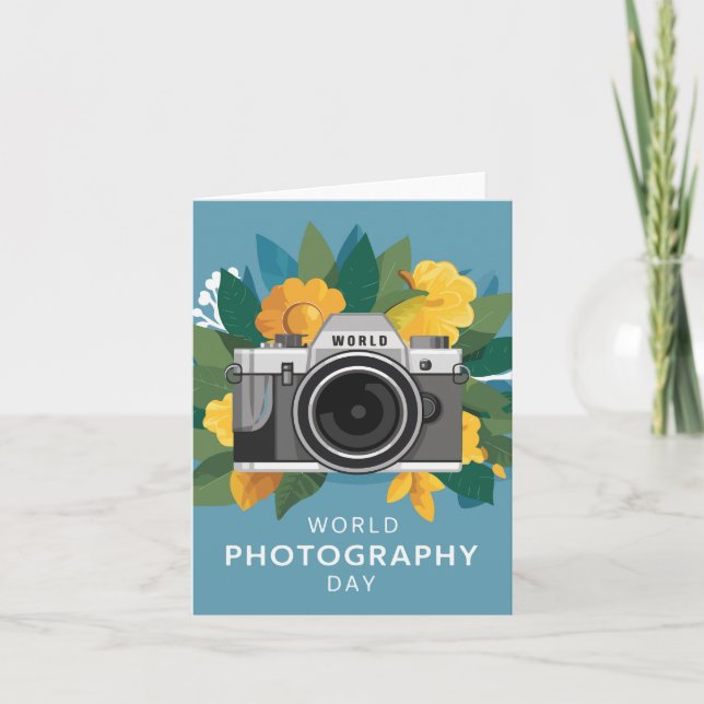 Nationaler Weltfotografstag Karte (Vorderseite)