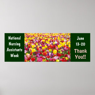 Nationaler Woche der Pflegehelfer Poster Danke