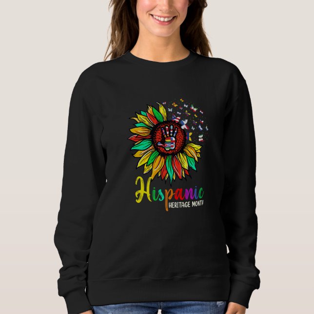 Nationalerbe Montag Dekorationsflaggen Sweatshirt (Vorderseite)