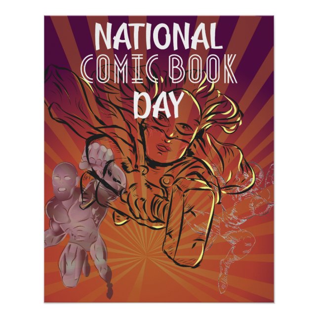 Nationales Comic Book Day Sign Poster (Vorderseite)