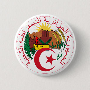 Nationales Emblem Algeriens Button