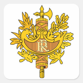 Nationales Emblem Quadratischer Aufkleber