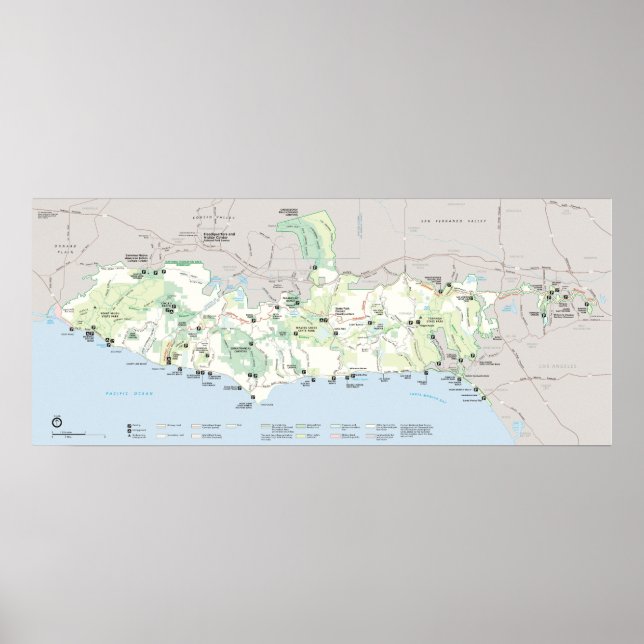 Nationales Erholungsgebiet Santa Monica Poster (Vorne)