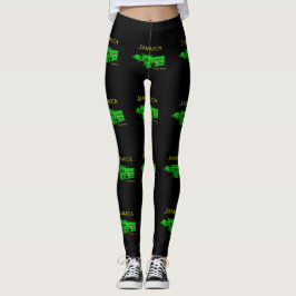 Nationales Farbmuster Jamaikas Leggings