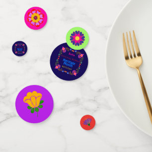 Nationales hispanisches Erbe Geburtstag farbenfroh Konfetti